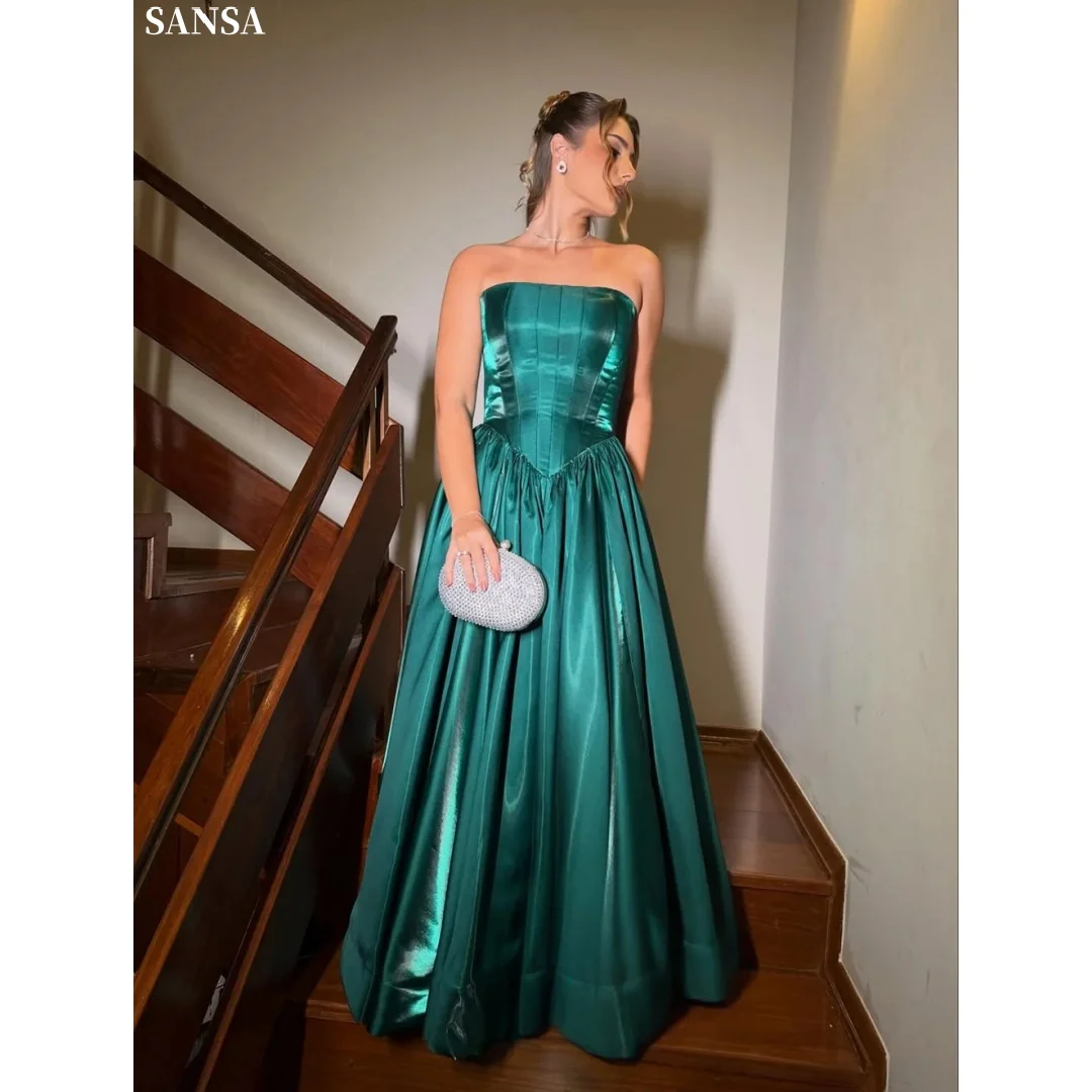 Sansa Customized Emerald Green Evening Dresses With Structured Corset Bodice Satin Fabric Floor Length Formal Prom Party Gowns
Sansa Customized Emerald Green Evening Dresses With Structured Corset Bodice Satin Fabric Floor Length Formal Prom Party Gowns