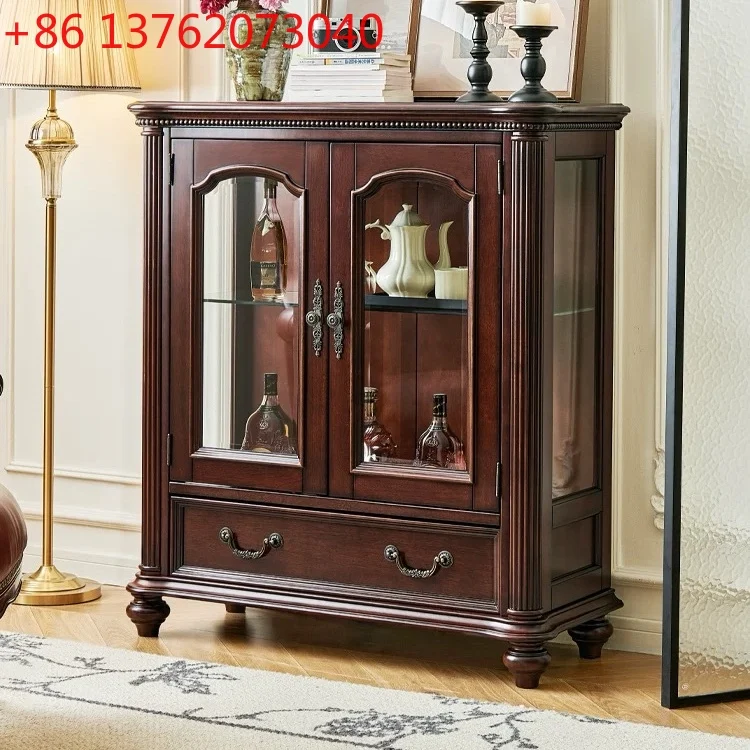 American solid wood retro living room display dining room side cabinet against the wall display storage
American solid wood retro living room display dining room side cabinet against the wall display storage