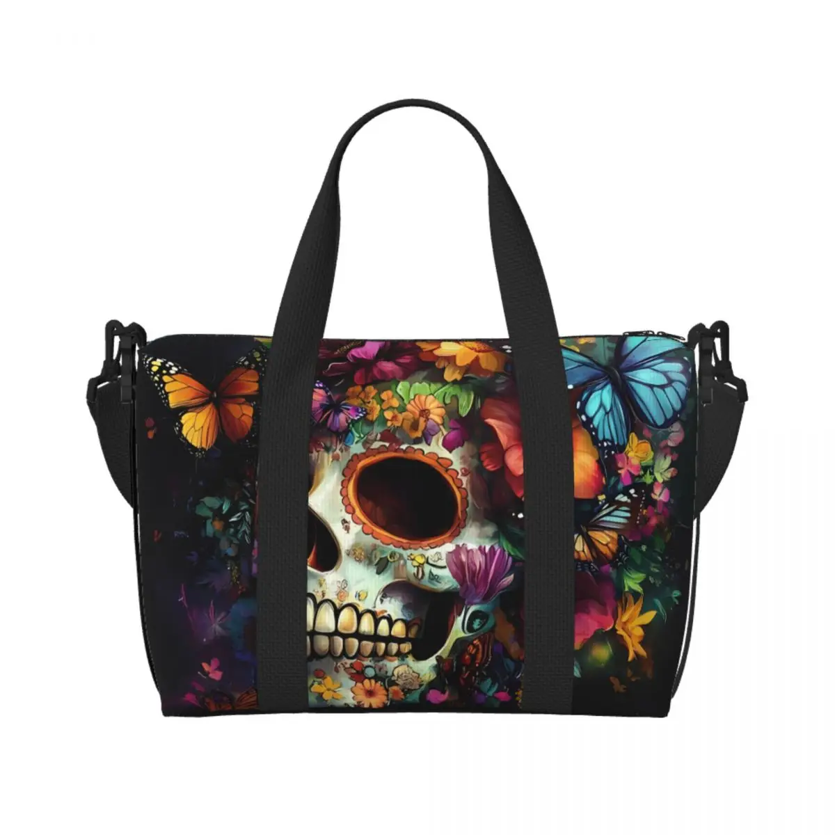 Floral Skull Skeleton Tote Bag Adults Large Capacity Yoga Luggage Beach Gym Shoulder Cross Travel Duffle Bag One Size
Floral Skull Skeleton Tote Bag Adults Large Capacity Yoga Luggage Beach Gym Shoulder Cross Travel Duffle Bag One Size