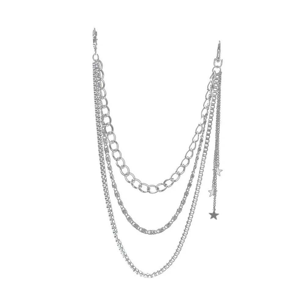 1Pcs Punk-Style Belt Chain Silver Multi-Layer Alloy Pendant Waist Decoration for Travel Party Disco Club Stylish Look
1Pcs Punk-Style Belt Chain Silver Multi-Layer Alloy Pendant Waist Decoration for Travel Party Disco Club Stylish Look