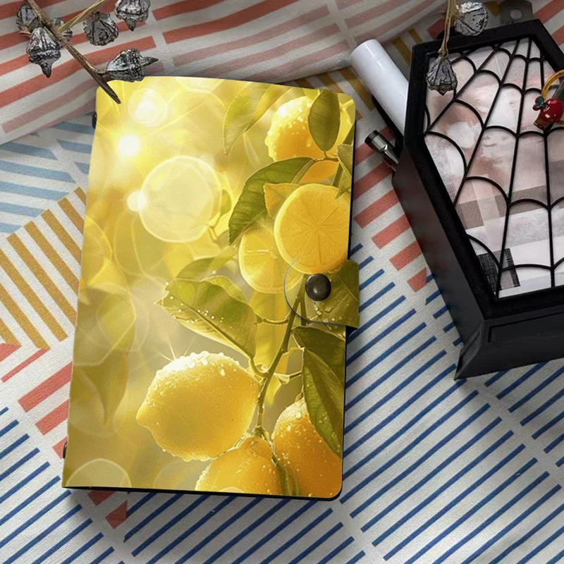 A6 Fresh Lemon Print PU Leather Notebook 6 Ring Binder Journal Yellow Fruit Pattern Planner Agenda Diary with Buckle Closure Sta
A6 Fresh Lemon Print PU Leather Notebook 6 Ring Binder Journal Yellow Fruit Pattern Planner Agenda Diary with Buckle Closure Sta