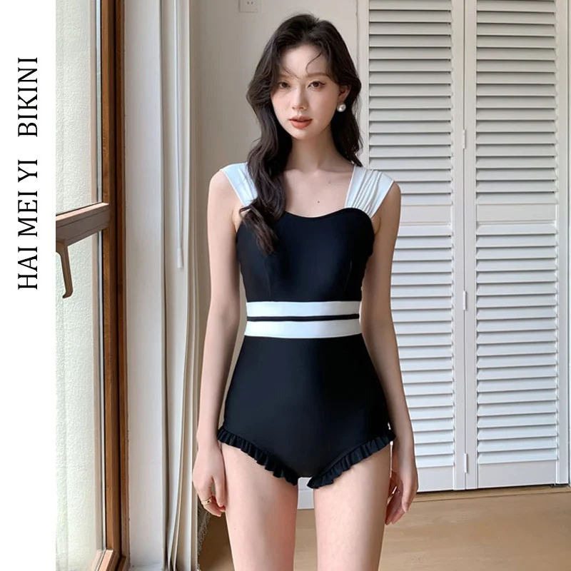Hamiyi 2026 New Simple Conservative One-Piece Swimsuit Women's Hot Spring Swimming Suit Tummy Covering Large Small Chest
Hamiyi 2026 New Simple Conservative One-Piece Swimsuit Women's Hot Spring Swimming Suit Tummy Covering Large Small Chest