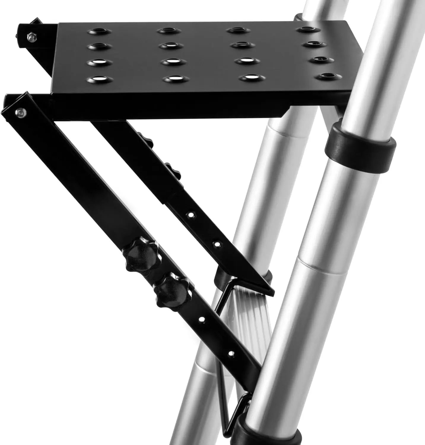 400 lbs Heavy Duty Ladder Platform, 3-Level Adjustable Work Station with Anti-Slip Deck & Tool Tray for Painting & Repairs
400 lbs Heavy Duty Ladder Platform, 3-Level Adjustable Work Station with Anti-Slip Deck & Tool Tray for Painting & Repairs