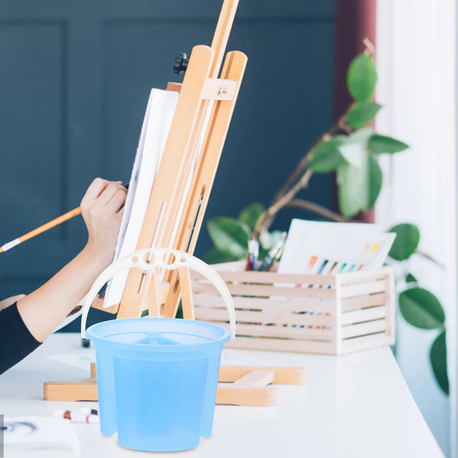2Pcs Brush Washer Multifunctional Paint Brush Cleaner Handle Design Water Bucket for Watercolor Acrylic Painting Keep Supplies
2Pcs Brush Washer Multifunctional Paint Brush Cleaner Handle Design Water Bucket for Watercolor Acrylic Painting Keep Supplies