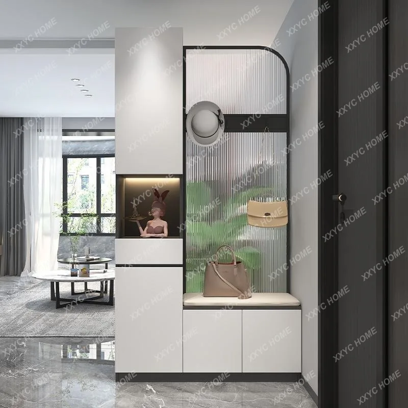 SS Home partition screen shoe cabinet integrated living room modern simple door entrance cabinet
SS Home partition screen shoe cabinet integrated living room modern simple door entrance cabinet