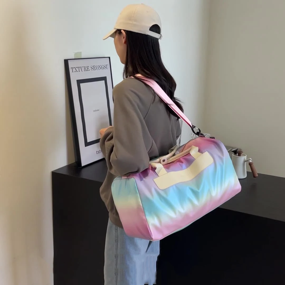 Новая спортивная сумка для фитнеса, женская сумка для сухого и влажного разделения, сумка для плавания, йоги, тренировочная сумка через плечо, модная красочная дорожная сумка
Новая спортивная сумка для фитнеса, женская сумка для сухого и влажного разделения, сумка для плавания, йоги, тренировочная сумка через плечо, модная красочная дорожная сумка