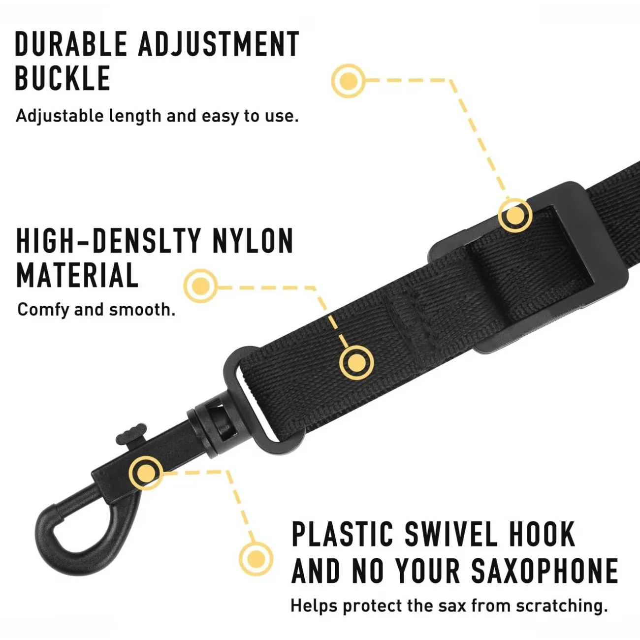 1pcs black Saxophone Neck Strap with Cushion Pad, for Alto Tenor Bass Saxophone Clarinet, Ergonomic Instrument Harness
1pcs black Saxophone Neck Strap with Cushion Pad, for Alto Tenor Bass Saxophone Clarinet, Ergonomic Instrument Harness