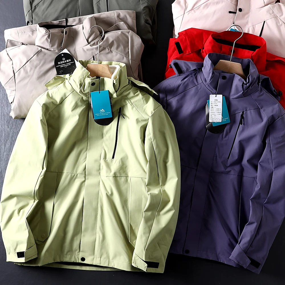 Outdoor Windproof Waterproof Detachable Tee-in-One Fce Lined Hooded Jaet Couple Sle Faion Urban Youth Spring Autum...
Outdoor Windproof Waterproof Detachable Tee-in-One Fce Lined Hooded Jaet Couple Sle Faion Urban Youth Spring Autum...