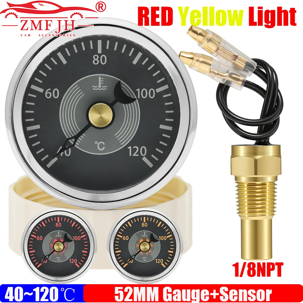 ZMFJH Retro Pointer 52MM Water Temperature Gauge with Sensor 301-23ohm Red Yellow LED 40-120℃ Water Temp Meter Auto Car Boat
ZMFJH Retro Pointer 52MM Water Temperature Gauge with Sensor 301-23ohm Red Yellow LED 40-120℃ Water Temp Meter Auto Car Boat