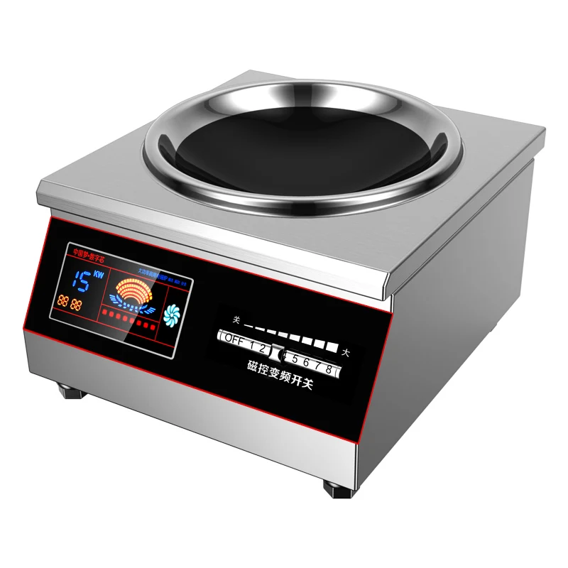 Commercial induction cooker 8000W high-power concave restaurant 15KW frying 12KW electric frying oven
Commercial induction cooker 8000W high-power concave restaurant 15KW frying 12KW electric frying oven