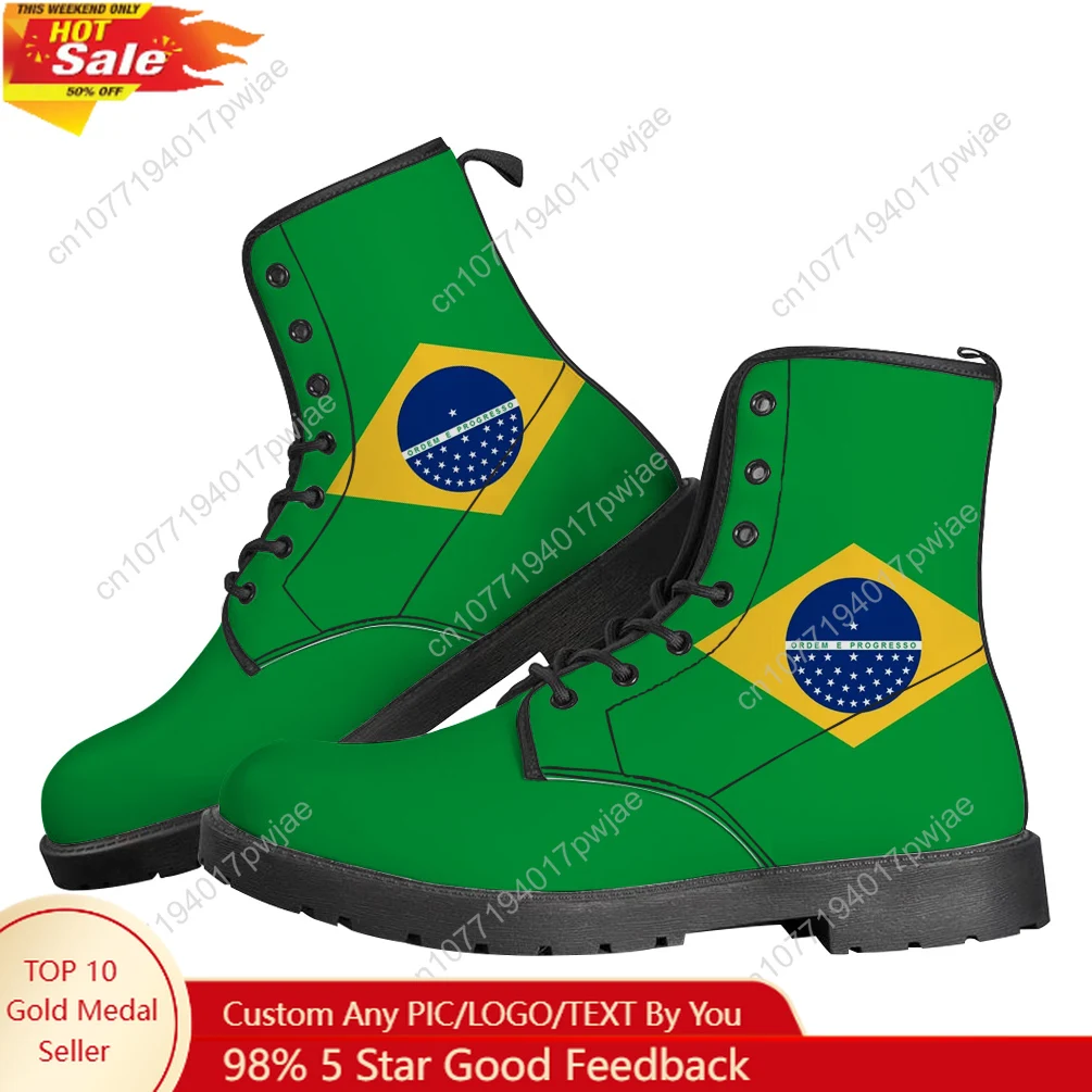 Brazilian flag personalised print Casual Boots Mens Womens Teenager Shoes Fashion 3D Boot Outdoor High Quality Customize Shoes
Brazilian flag personalised print Casual Boots Mens Womens Teenager Shoes Fashion 3D Boot Outdoor High Quality Customize Shoes