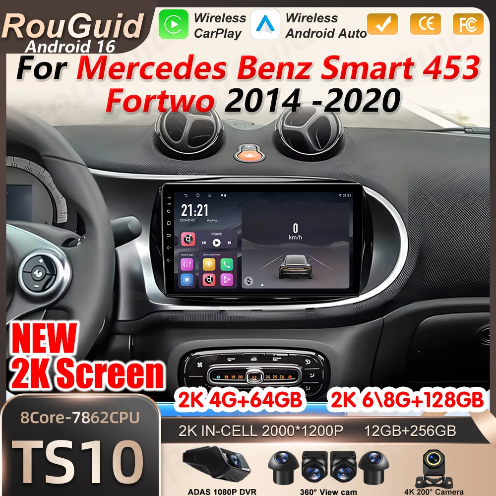 Android Auto Carplay Car Radio For Mercedes Benz Smart 453 Fortwo 2014 2015 2016 2017 2018 2019 2020 Multimedia Player 2din Wifi
Android Auto Carplay Car Radio For Mercedes Benz Smart 453 Fortwo 2014 2015 2016 2017 2018 2019 2020 Multimedia Player 2din Wifi