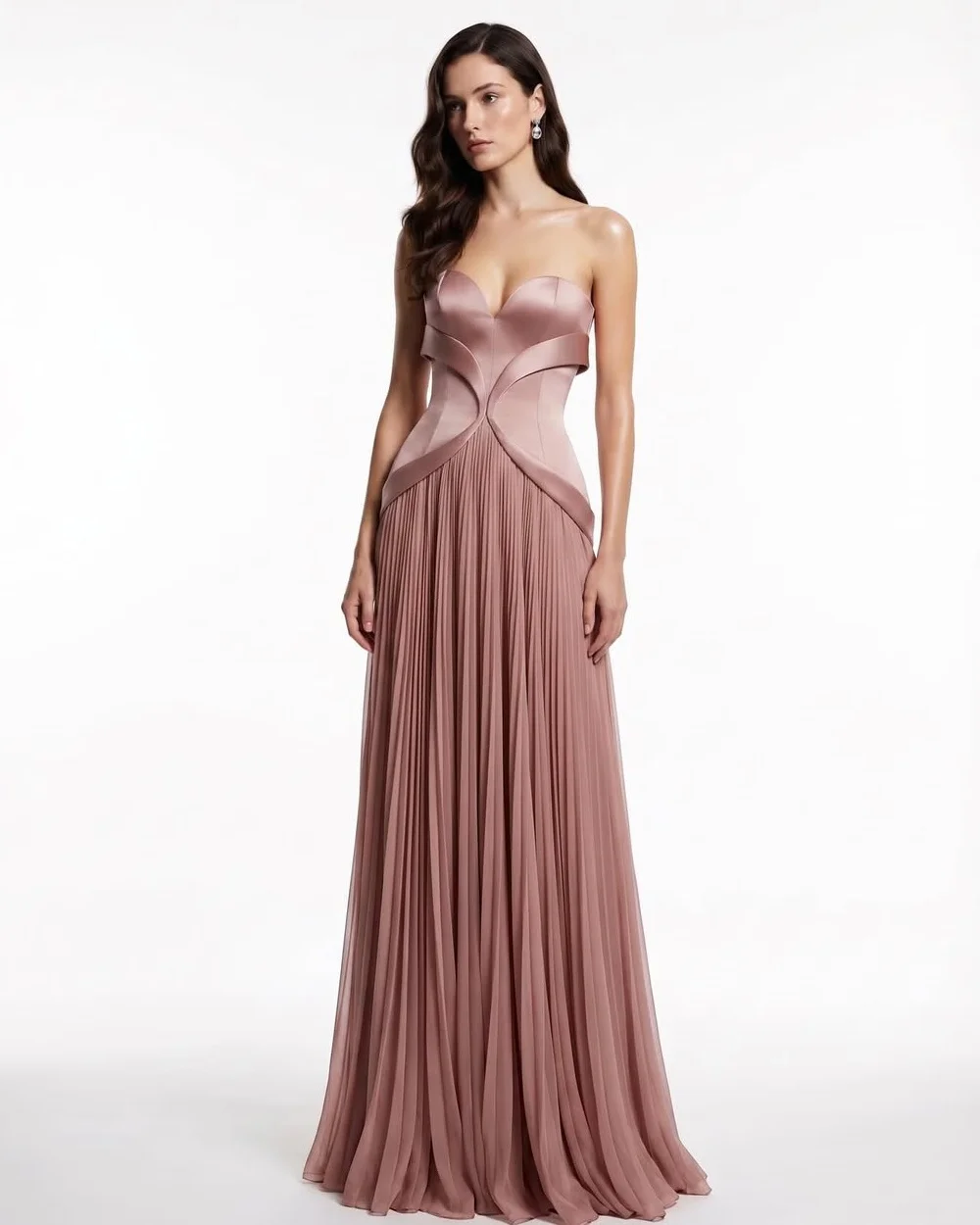 Customized Modern Style Women Charmeuse Ruched Pleat Straight Evening Dress Simple Strapless Sleeveless Floor Lenght Party Gowns
Customized Modern Style Women Charmeuse Ruched Pleat Straight Evening Dress Simple Strapless Sleeveless Floor Lenght Party Gowns