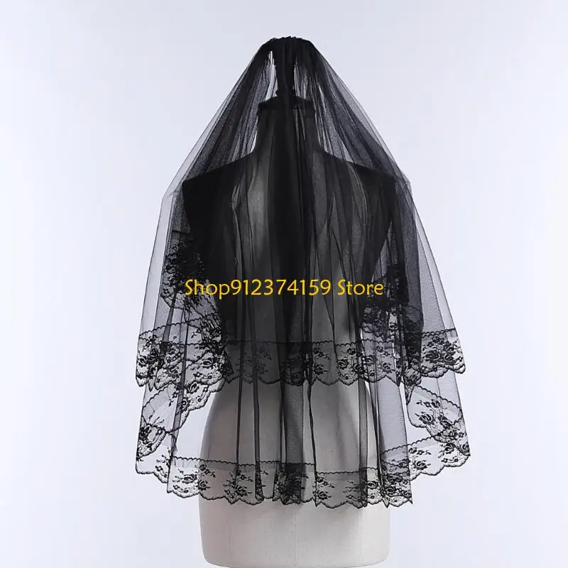 G5AE Midlength Black Veil for Halloween Festival Costume Accessories Veil Dark Series
G5AE Midlength Black Veil for Halloween Festival Costume Accessories Veil Dark Series