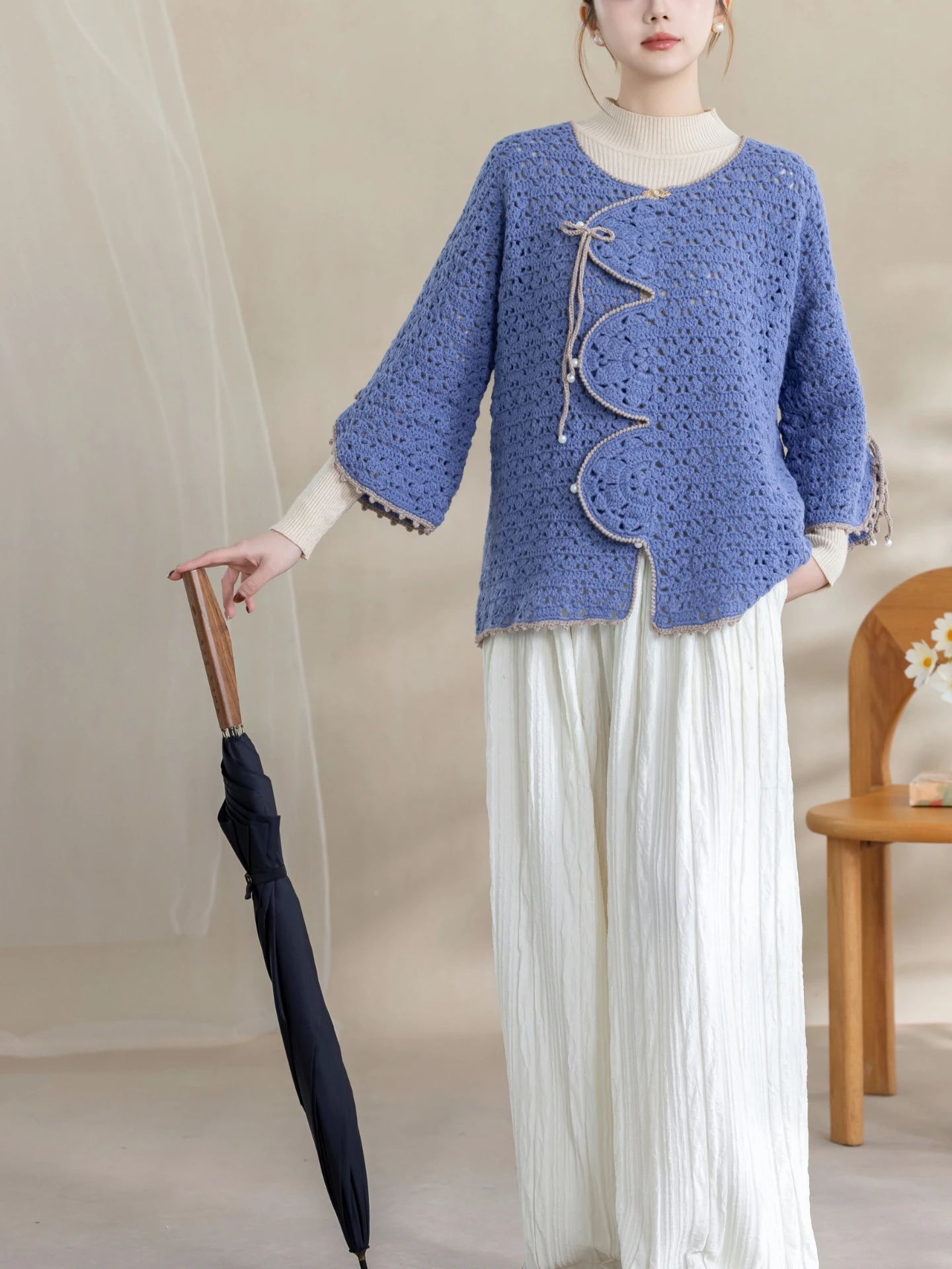 Handmade DIY Knitting Yarn Ball Clothes Petal Lapel Sweater Know Jin Material Kit Su Su Sister's Home Brand Winter Season
Handmade DIY Knitting Yarn Ball Clothes Petal Lapel Sweater Know Jin Material Kit Su Su Sister's Home Brand Winter Season
