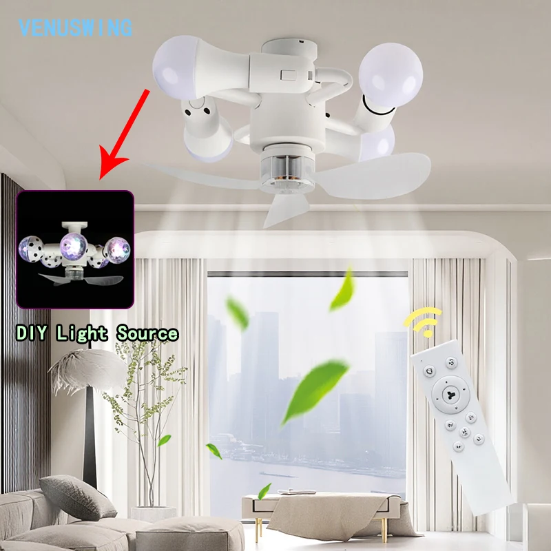 3/5 Heads Light Socket Fan DIY Light Source Fan Light E27 Screw Seat Silent Fan Light Ceiling Light Socket Fan Light for Bedroom
3/5 Heads Light Socket Fan DIY Light Source Fan Light E27 Screw Seat Silent Fan Light Ceiling Light Socket Fan Light for Bedroom