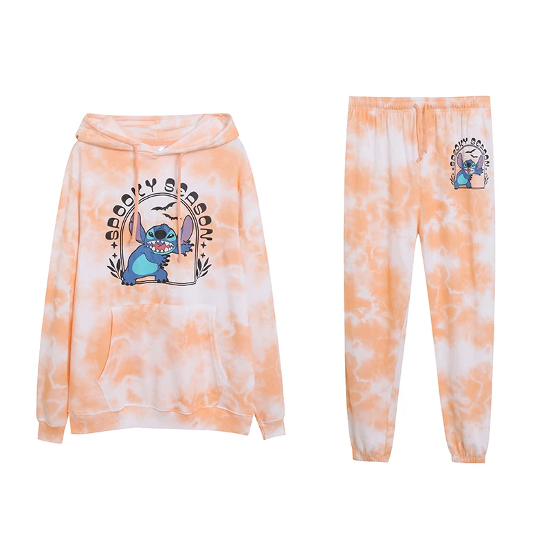 Tie-Dye Cartoon Anime Loose Double-Layer Hoodie Sweatshirt with Pockets Fleece-Lined Pants Set Women's Fashion Autumn Wear
Tie-Dye Cartoon Anime Loose Double-Layer Hoodie Sweatshirt with Pockets Fleece-Lined Pants Set Women's Fashion Autumn Wear