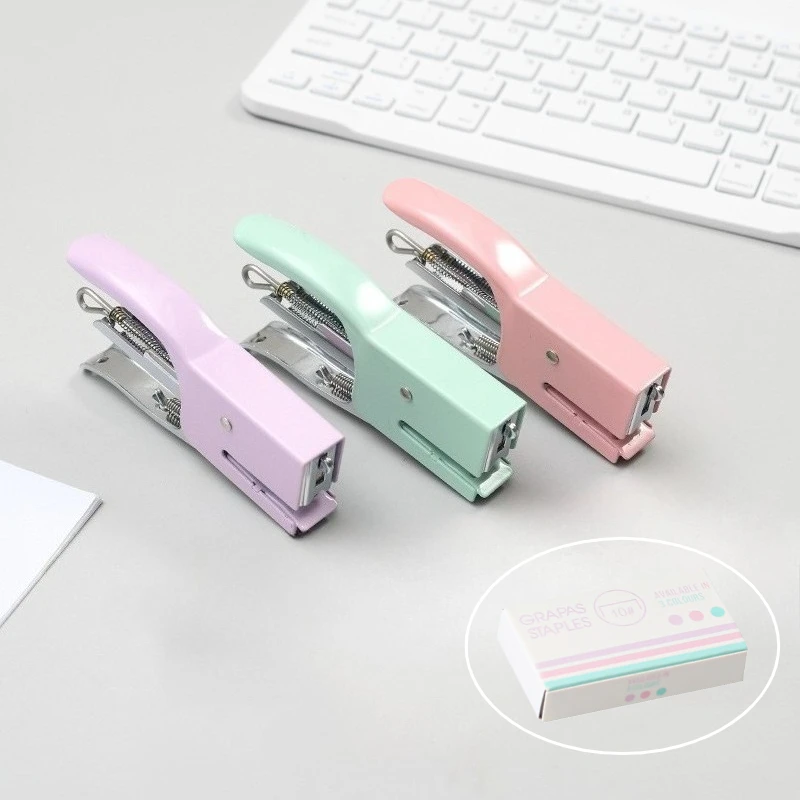 1 Set Portable Metal Hand-held Stapler No.10 Office Stapler Comes with Nails for School Home Paper Binding Tool
1 Set Portable Metal Hand-held Stapler No.10 Office Stapler Comes with Nails for School Home Paper Binding Tool