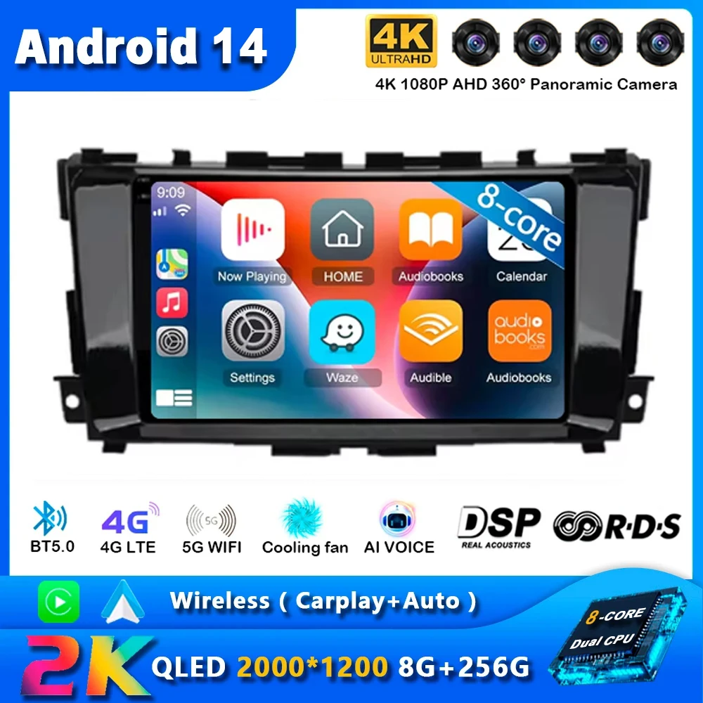Android 14 Car Radio For Nissan Teana 3 Altima 5 L33 2013 - 2020 Navigation GPS Multimedia Video Player Stereo wifi+4G Carplay
Android 14 Car Radio For Nissan Teana 3 Altima 5 L33 2013 - 2020 Navigation GPS Multimedia Video Player Stereo wifi+4G Carplay