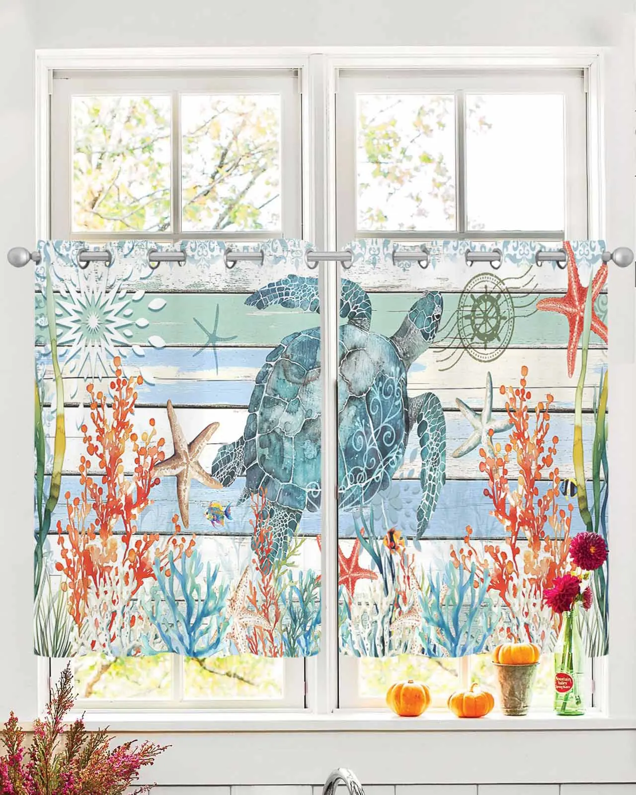 Wood Grain Turtle Summer Sheer Curtains For Living Room Window Transparent Voile Tulle Curtain Cortinas Drapes Home Decor
Wood Grain Turtle Summer Sheer Curtains For Living Room Window Transparent Voile Tulle Curtain Cortinas Drapes Home Decor