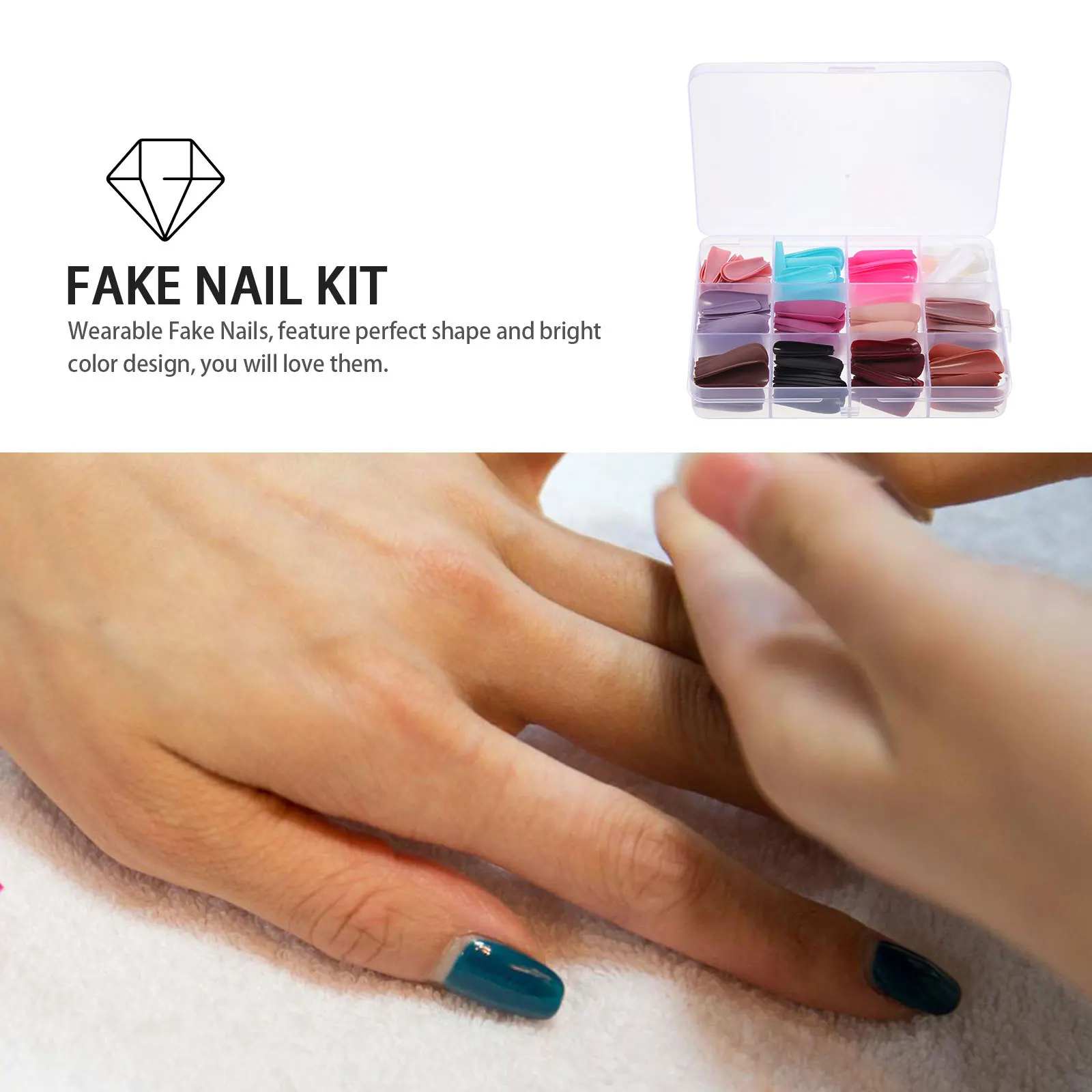 1 Box Frosted Ballet Fake Nails Full Cover Long Wearable Nail Art Manicure Design Set for Women
1 Box Frosted Ballet Fake Nails Full Cover Long Wearable Nail Art Manicure Design Set for Women