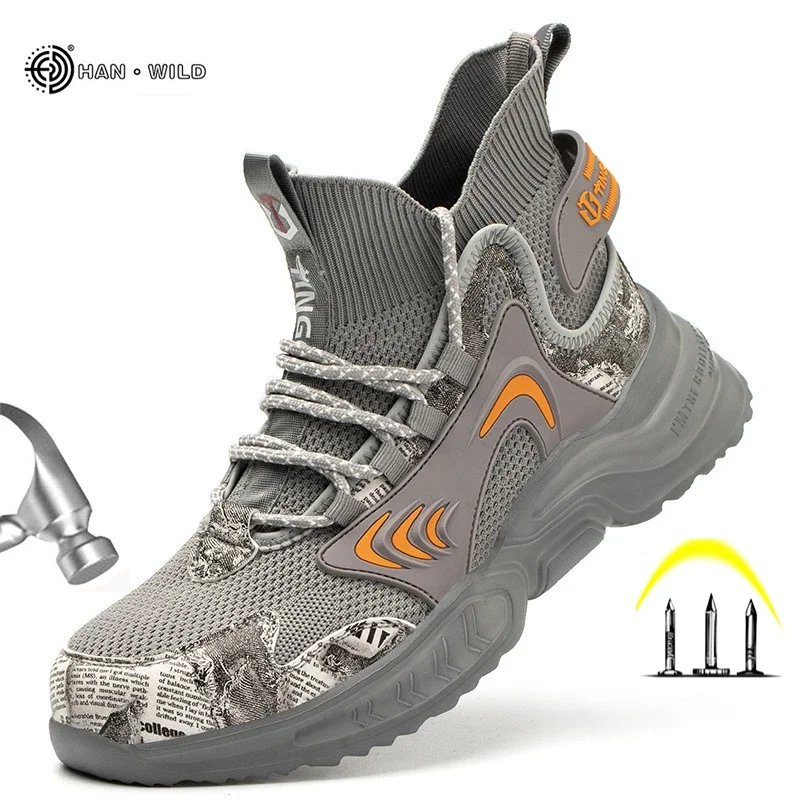 Men's Boots Safety Shoes Steel Toe Boots Breathable Mesh Puncture-Proof Work Safety Boots Male Footwear Construction Sneakers
Men's Boots Safety Shoes Steel Toe Boots Breathable Mesh Puncture-Proof Work Safety Boots Male Footwear Construction Sneakers