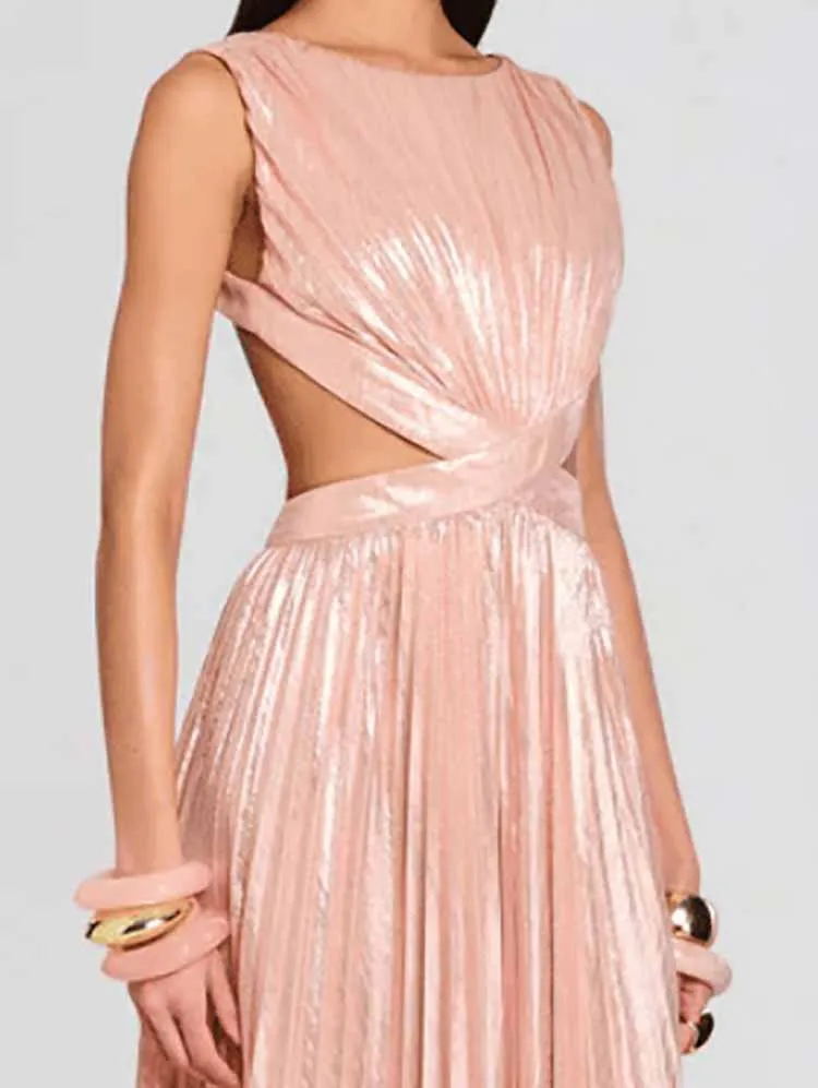 Fashion Sleeveless High Waist Vest Dress Cocktail Party Slim Fit Women's Dresses Sexy Hollow Out Backless Pleated Summer Dress
Fashion Sleeveless High Waist Vest Dress Cocktail Party Slim Fit Women's Dresses Sexy Hollow Out Backless Pleated Summer Dress