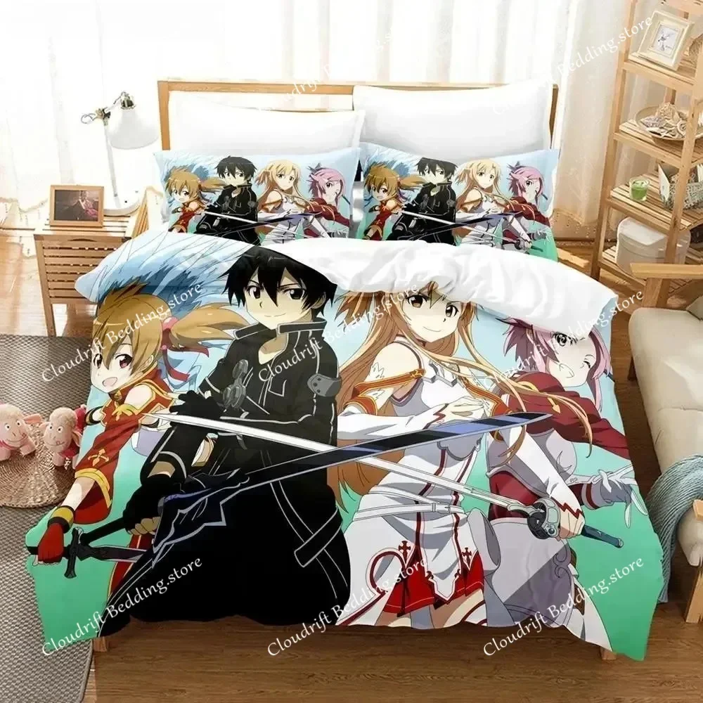 Anime Sword Art Online Bedding Sets Home Textile Pillow Case 3D Bed Linen Duvet Covers Kids Gift Bed Set Home Textiles Bedding02
Anime Sword Art Online Bedding Sets Home Textile Pillow Case 3D Bed Linen Duvet Covers Kids Gift Bed Set Home Textiles Bedding02