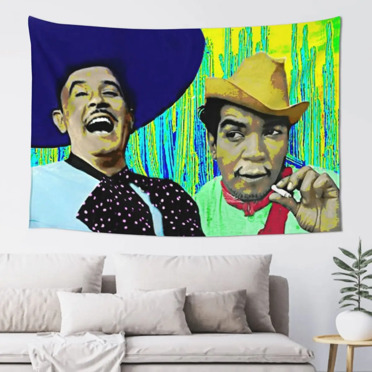Pedro Infante y Cantinflas Cantando Mexican Movie Stars of Old Tapestry Wall Hanging Decoration Wall Decoration Home Tapestry
Pedro Infante y Cantinflas Cantando Mexican Movie Stars of Old Tapestry Wall Hanging Decoration Wall Decoration Home Tapestry