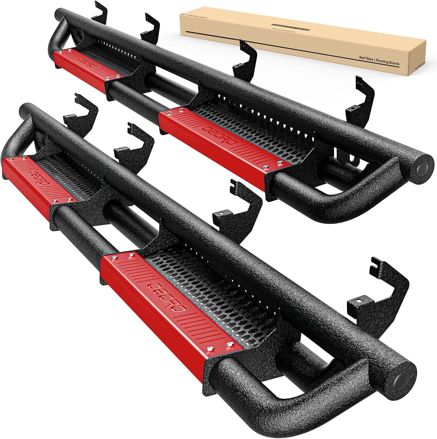 Running Boards for 2019-2026 Chevy Silverado & GMC Sierra Crew Cab, Carbon Steel, Paintable, Compatible with Multiple Models
Running Boards for 2019-2026 Chevy Silverado & GMC Sierra Crew Cab, Carbon Steel, Paintable, Compatible with Multiple Models