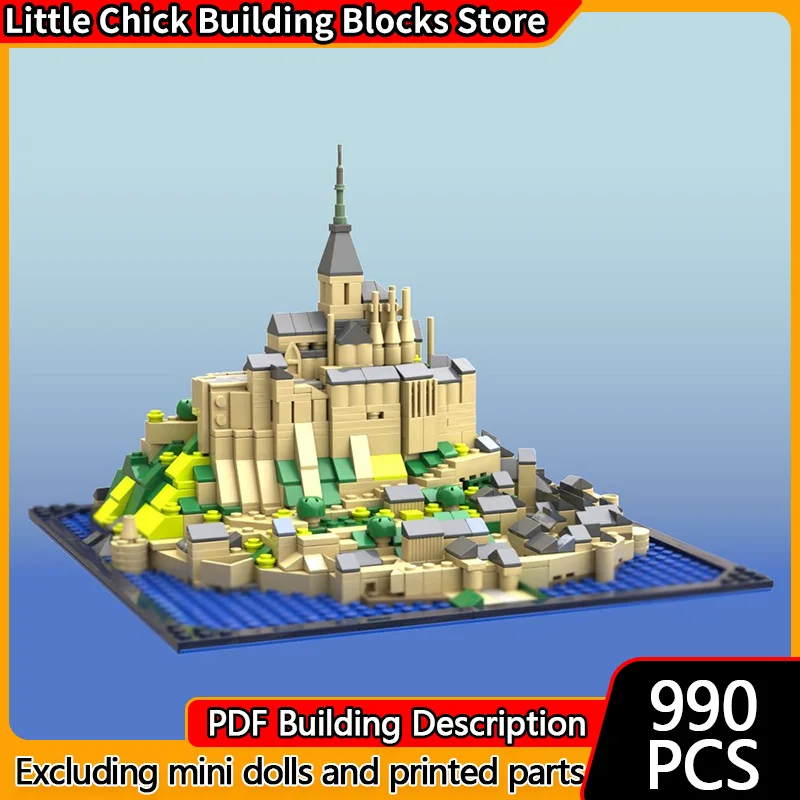 City Street View Model MOC Building Bricks Mont-Saint-Michel Modular Technology Children Holiday Gifts Assemble Toys Suit
City Street View Model MOC Building Bricks Mont-Saint-Michel Modular Technology Children Holiday Gifts Assemble Toys Suit