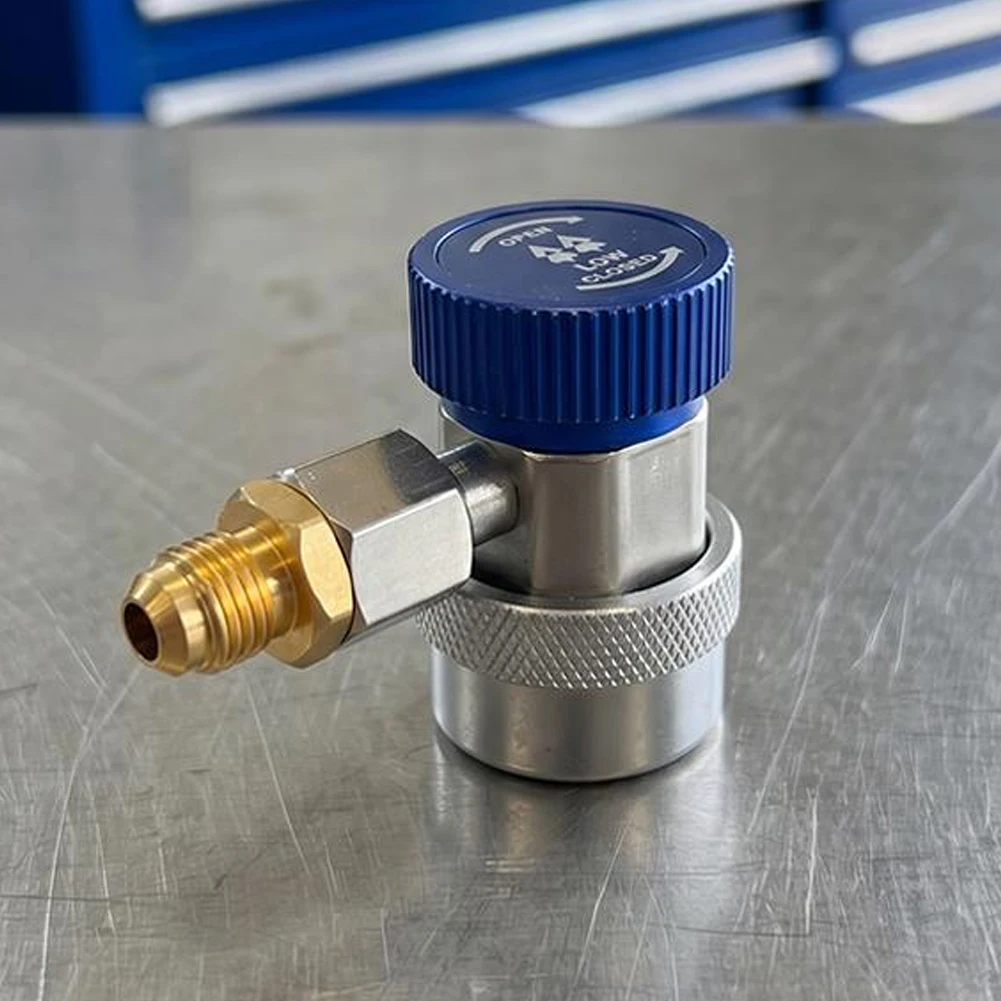 R134A Low High Auto Car Quick Coupler Connector Adapters Adjustable AC Manifold Gauge Car Air Conditioner Refrigeration Freon