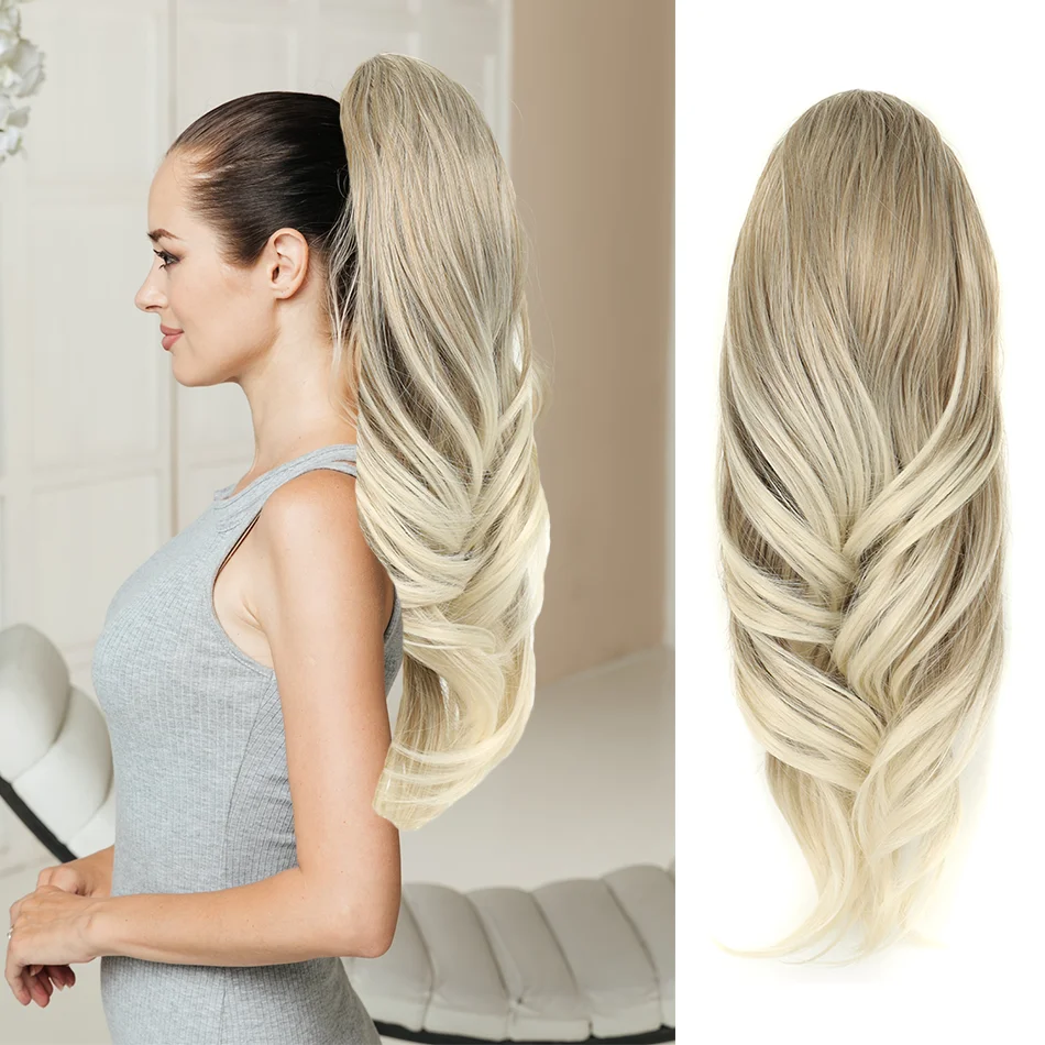MEEPO Synthetic 22in Wavy Drawstring Ponytail Extension Long Curly Wave Multi Layered Clip in Ponytail Hair Extensions Fake Hair
MEEPO Synthetic 22in Wavy Drawstring Ponytail Extension Long Curly Wave Multi Layered Clip in Ponytail Hair Extensions Fake Hair