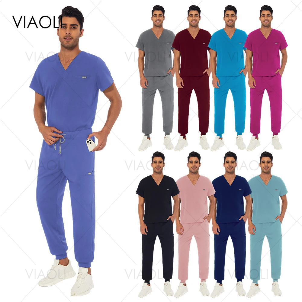 Wholesale Surgical Gowns High Quality Medical Scrubs Sets Unisex Pet Clinic Pharmacy Work Clothes Dental Scrub Mens Spa Uniforms
Wholesale Surgical Gowns High Quality Medical Scrubs Sets Unisex Pet Clinic Pharmacy Work Clothes Dental Scrub Mens Spa Uniforms