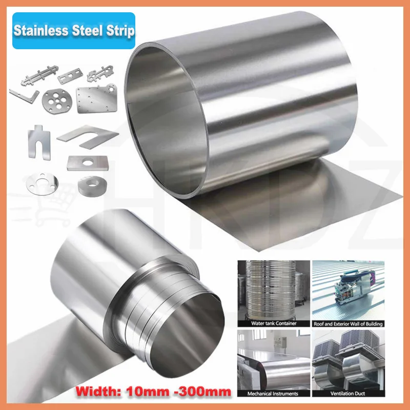 1 Meters 304 Stainless Steel Strip Sheet Steel Coil Steel Strip Width 10-300mm Thickness 0.01 0.02 0.05 0.1 0.2 0.3 0.4 0.5 -1mm
1 Meters 304 Stainless Steel Strip Sheet Steel Coil Steel Strip Width 10-300mm Thickness 0.01 0.02 0.05 0.1 0.2 0.3 0.4 0.5 -1mm