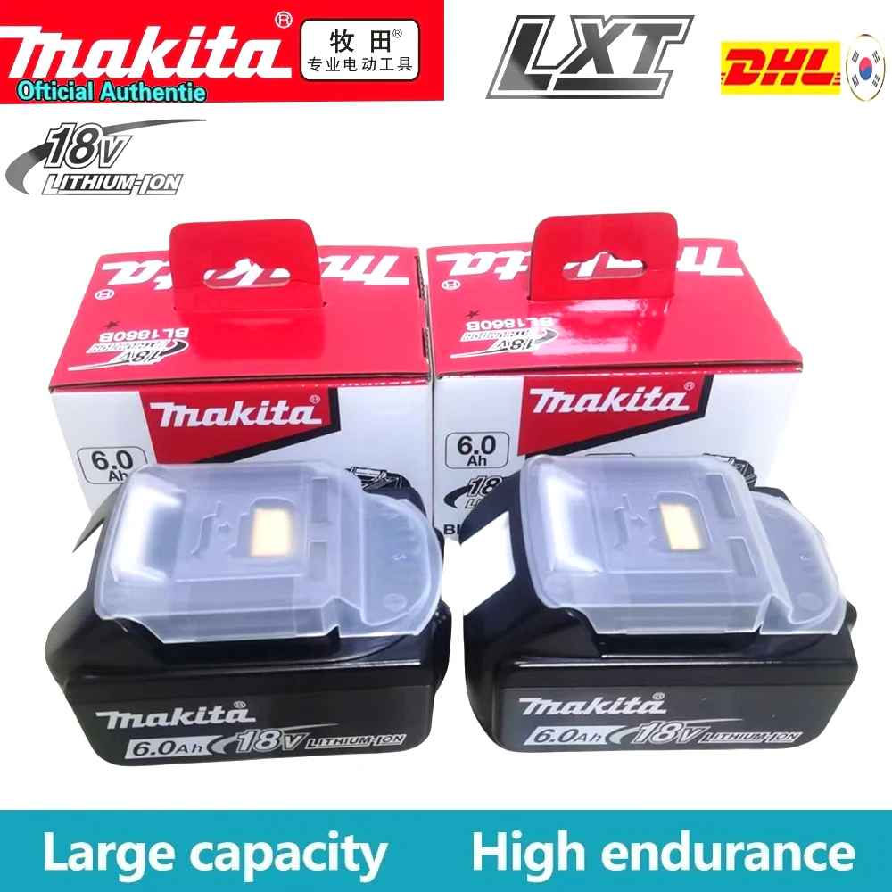 Original Makita 18V 6Ah rechargeable battery, Makita BL1830-18650 fast charging power tool battery,with ultra long battery life
Original Makita 18V 6Ah rechargeable battery, Makita BL1830-18650 fast charging power tool battery,with ultra long battery life