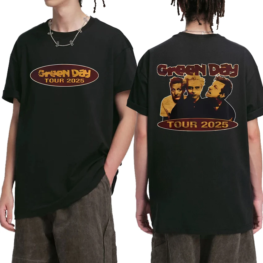 New in Rock Band Green Day Tour 2025 Double Sided printed streetwear Unisex vintage short sleeve T-shirts Men Women Cotton Tops
New in Rock Band Green Day Tour 2025 Double Sided printed streetwear Unisex vintage short sleeve T-shirts Men Women Cotton Tops