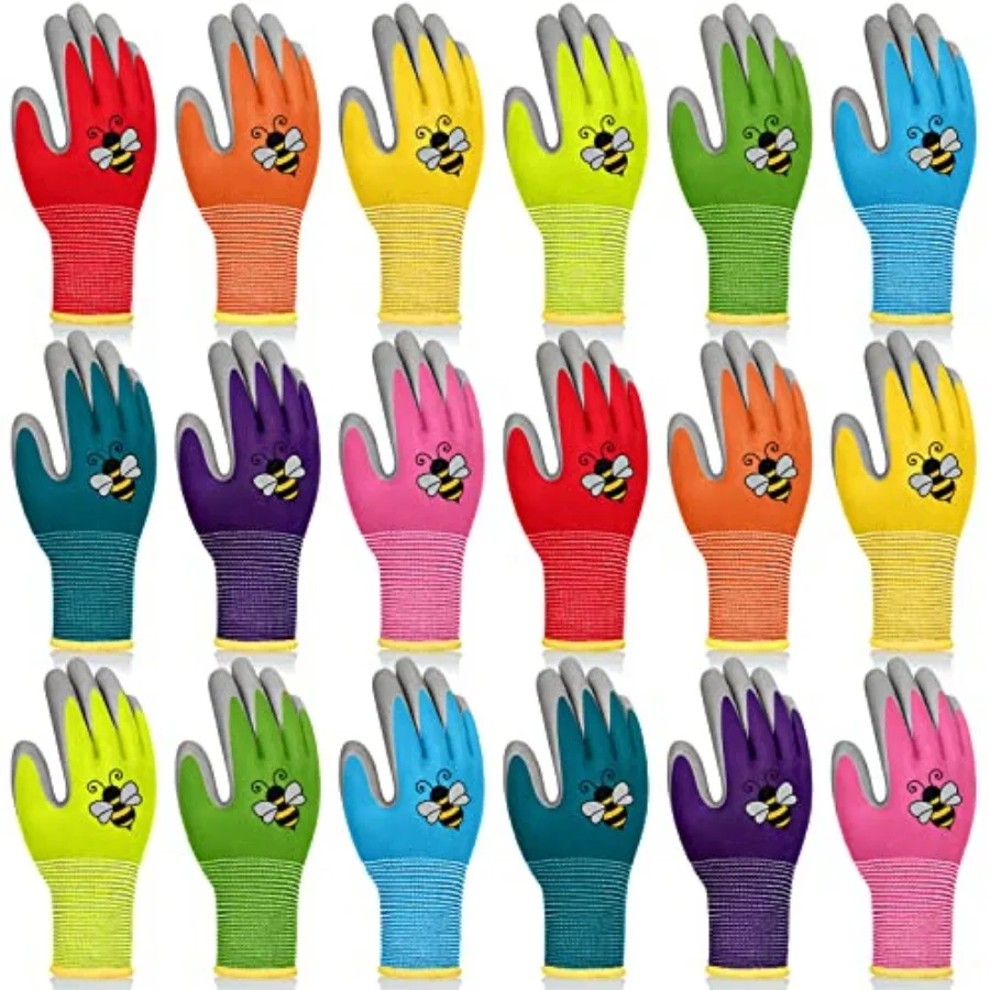 18 Pairs Gardening Gloves Garden Glove Foam Rubber Coated Yard Work Gloves for Toddlers Youth Boys Girls
18 Pairs Gardening Gloves Garden Glove Foam Rubber Coated Yard Work Gloves for Toddlers Youth Boys Girls
