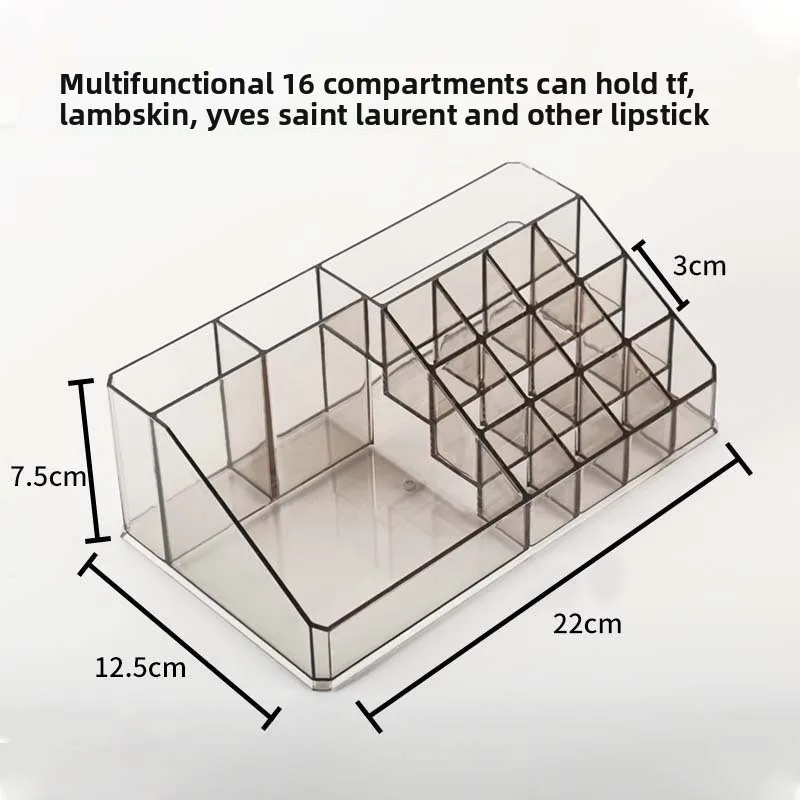 Transparent cosmetics storage box Dresser finishing jewelry lipstick air cushion eyeshadow storage box manufacturer
Transparent cosmetics storage box Dresser finishing jewelry lipstick air cushion eyeshadow storage box manufacturer