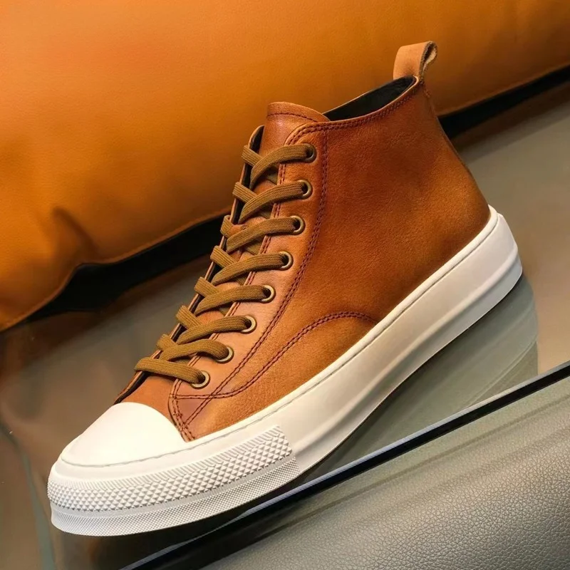 High-Top Paul Abison Men's Boots Fashionable Genuine Leather Shoes for All Seasons Quality Trendy All-Match Low-Heel Glue-Wel...
High-Top Paul Abison Men's Boots Fashionable Genuine Leather Shoes for All Seasons Quality Trendy All-Match Low-Heel Glue-Wel...