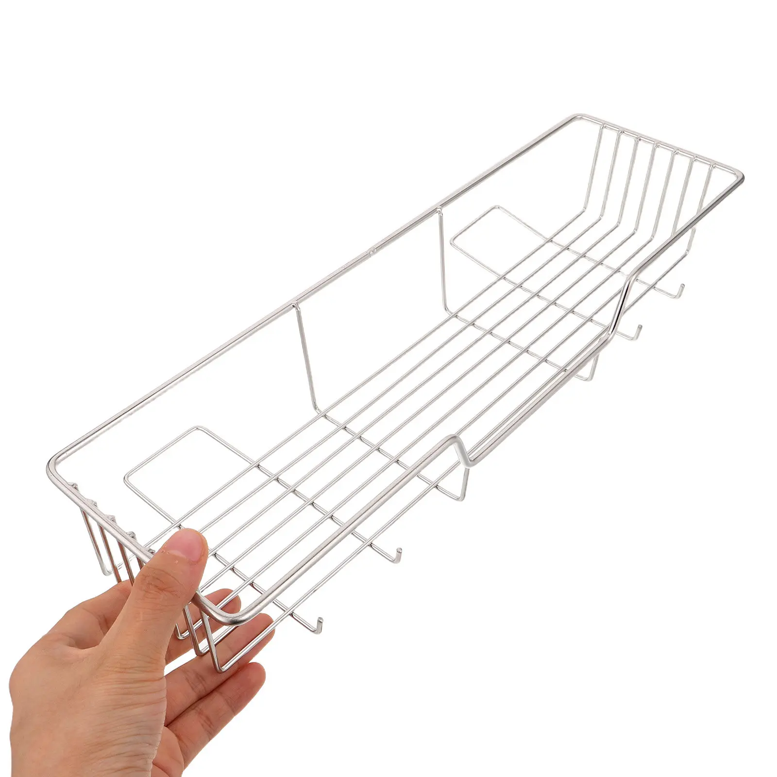 Wall Mounted Stainless Steel Storage Basket Bathroom Shower Sink Organizer No-Drill Suction Cup Drain Rack Vertical Space Saver
Wall Mounted Stainless Steel Storage Basket Bathroom Shower Sink Organizer No-Drill Suction Cup Drain Rack Vertical Space Saver