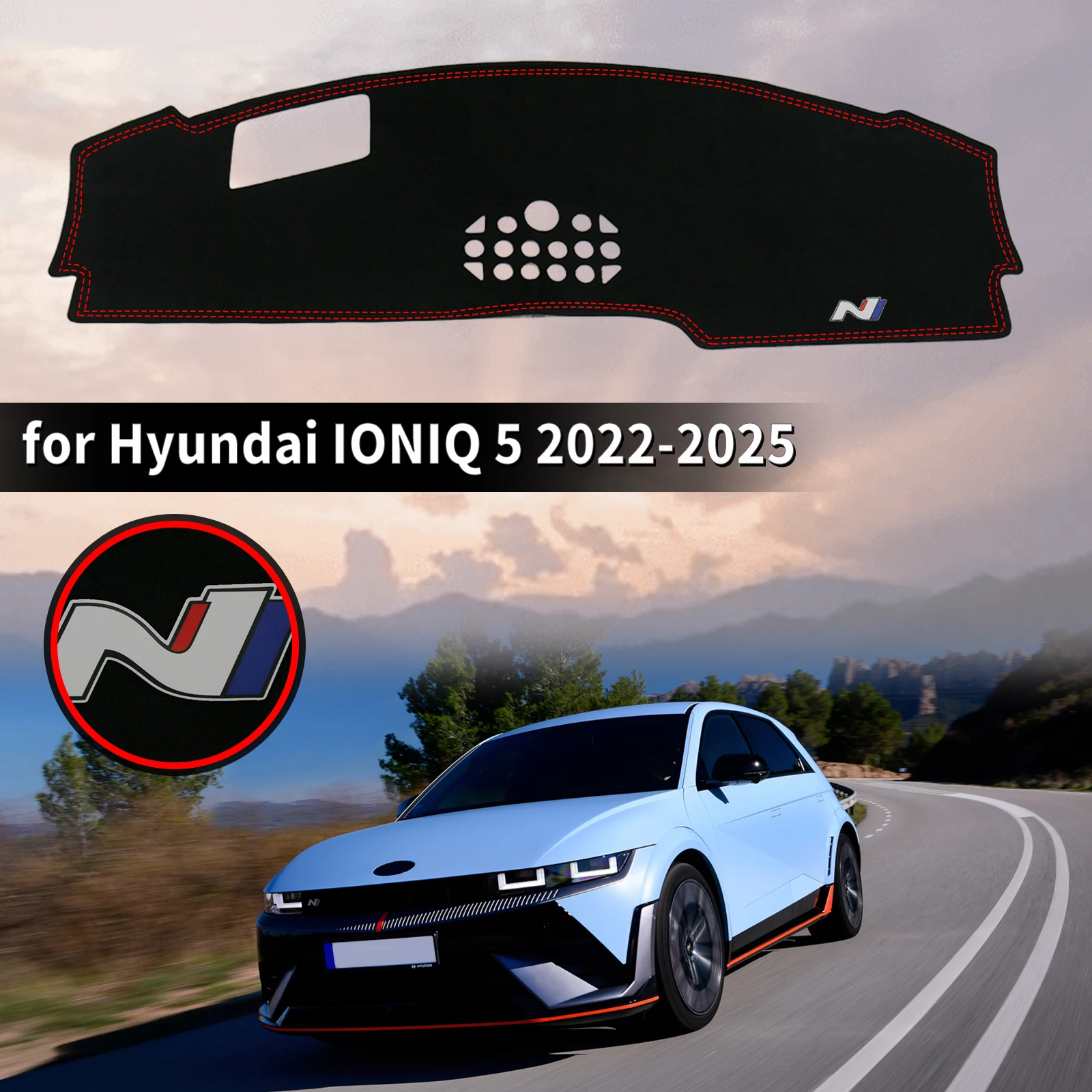 Для 2022 2023 2024 2025 Hyundai IONIQ 5 N-line Спортивный стиль Dash Mat Dashmat Солнцезащитный ковер Защитный коврик для приборной панели автомобиля 
Для 2022 2023 2024 2025 Hyundai IONIQ 5 N-line Спортивный стиль Dash Mat Dashmat Солнцезащитный ковер Защитный коврик для приборной панели автомобиля