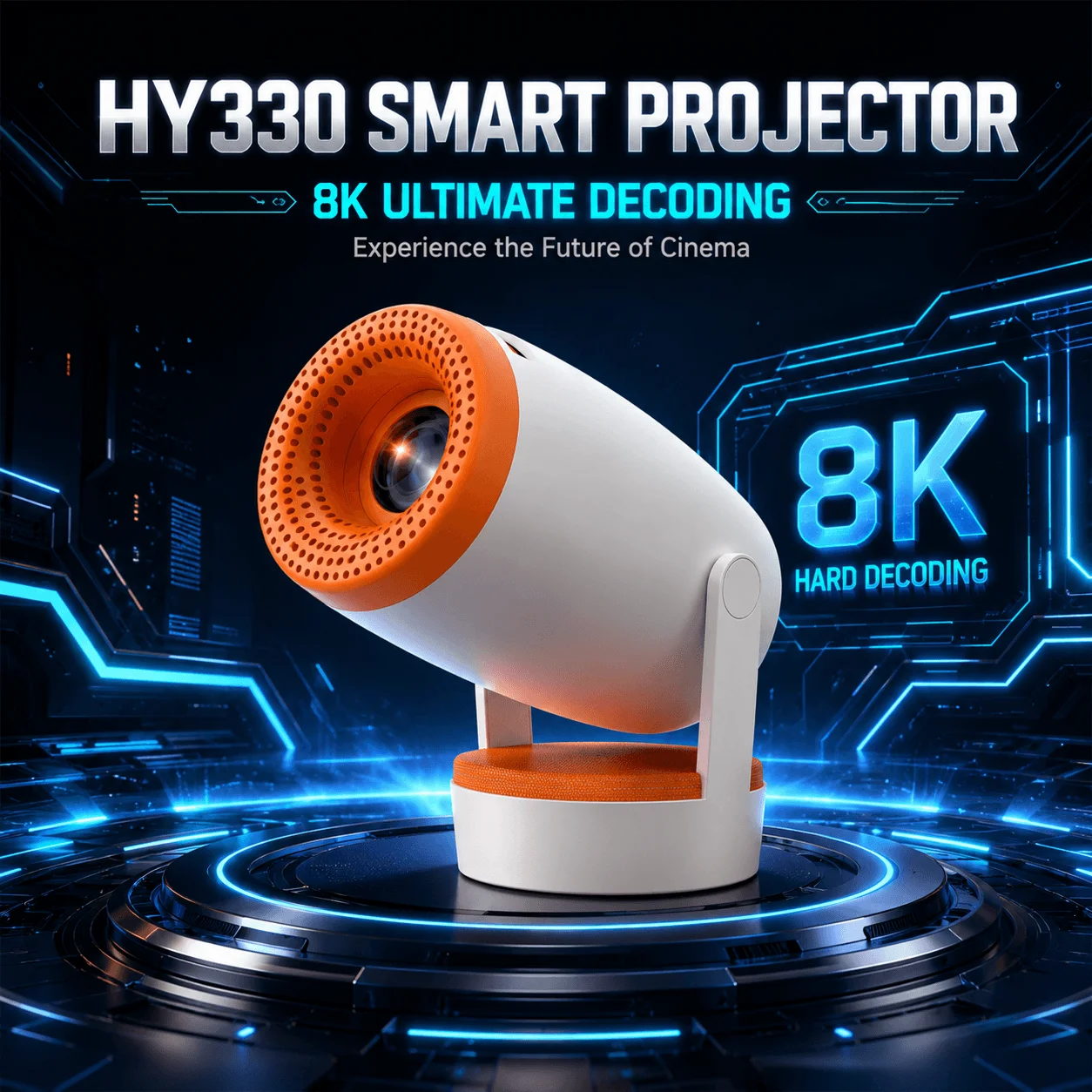 Smart Android 14 Portable Projector 8K 720P Home Theater Outdoor WiFi 6 Bluetooth5.4 200 ANSI 5W Speaker 180 Rotatable
Smart Android 14 Portable Projector 8K 720P Home Theater Outdoor WiFi 6 Bluetooth5.4 200 ANSI 5W Speaker 180 Rotatable