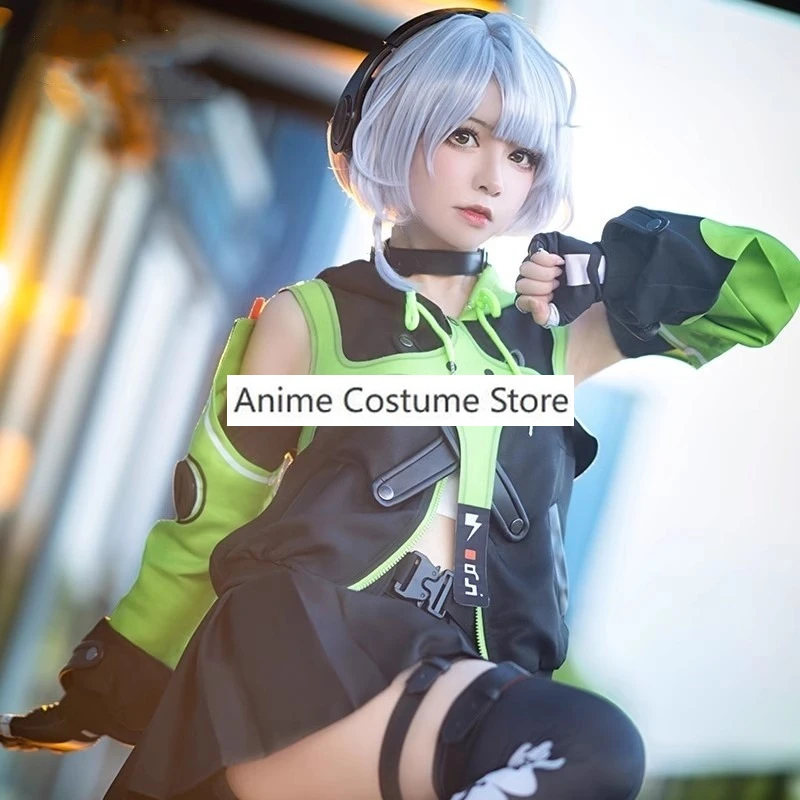 Новинка, костюм для косплея Zenless Zone Zero Anby Demara, парик, наушники, реквизит, Женская причудливая юбка, верхняя одежда, брюки, парик, юбка 
Новинка, костюм для косплея Zenless Zone Zero Anby Demara, парик, наушники, реквизит, Женская причудливая юбка, верхняя одежда, брюки, парик, юбка