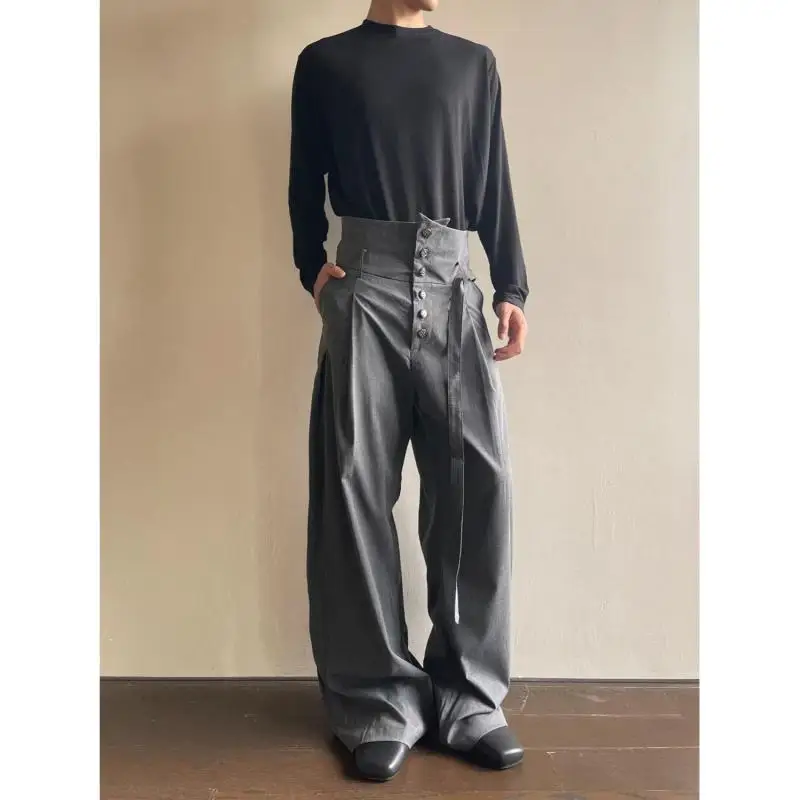 Men's Zen Style Deconstructed High Waist Wide Leg Suit Trousers 2026 Oversized Pleated Loose Fit Formal Dress Pants for Business
Men's Zen Style Deconstructed High Waist Wide Leg Suit Trousers 2026 Oversized Pleated Loose Fit Formal Dress Pants for Business