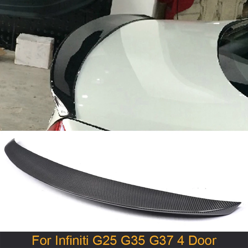 Car Rear Trunk Spoiler Wing For Infiniti G25 G35 G37 4 Door 2006-2013 Rear Tail Trunk Boot Lip Wing Spoiler Carbon Fiber / FRP
Car Rear Trunk Spoiler Wing For Infiniti G25 G35 G37 4 Door 2006-2013 Rear Tail Trunk Boot Lip Wing Spoiler Carbon Fiber / FRP