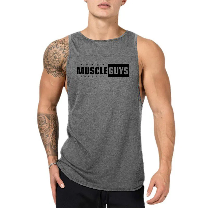 Muscleguys Brand Gym Sports Bodybuilding Fitness Workout Men Cotton Casual Fashion Breathable O-neck Printed Vest
Muscleguys Brand Gym Sports Bodybuilding Fitness Workout Men Cotton Casual Fashion Breathable O-neck Printed Vest