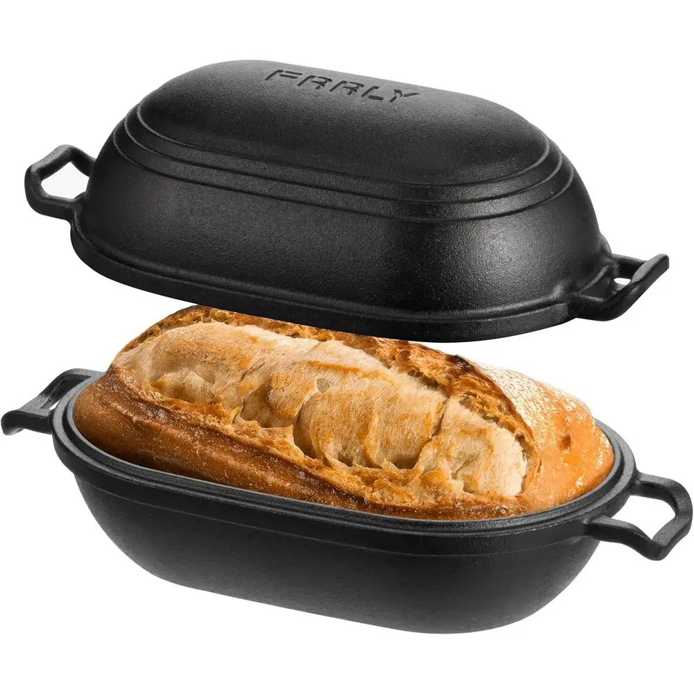 Cast Iron Loa Pan with Lid-Bread Bg Pan or Sourdough,Pre-Seasoned Oval Dutch Oven, 9 x 5-4/5 Inch Loa Pans or Homemade,Heavy Dut
Cast Iron Loa Pan with Lid-Bread Bg Pan or Sourdough,Pre-Seasoned Oval Dutch Oven, 9 x 5-4/5 Inch Loa Pans or Homemade,Heavy Dut
