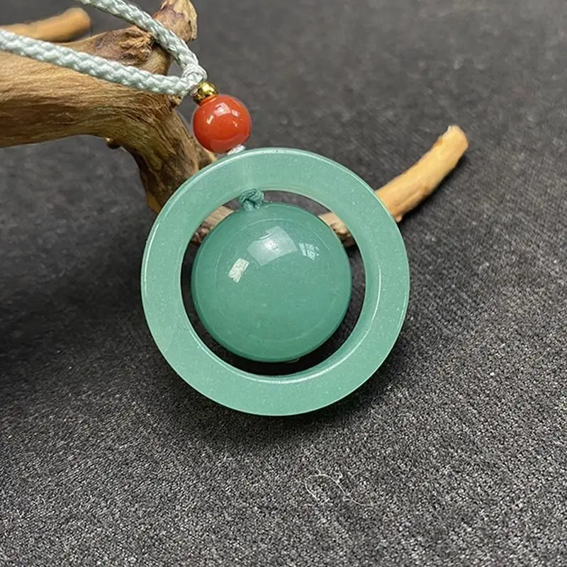 Бразилия Dongling Jade Ping An Transfer Подвеска из бисера Мужская и женская подвеска из нефрита 
Бразилия Dongling Jade Ping An Transfer Подвеска из бисера Мужская и женская подвеска из нефрита