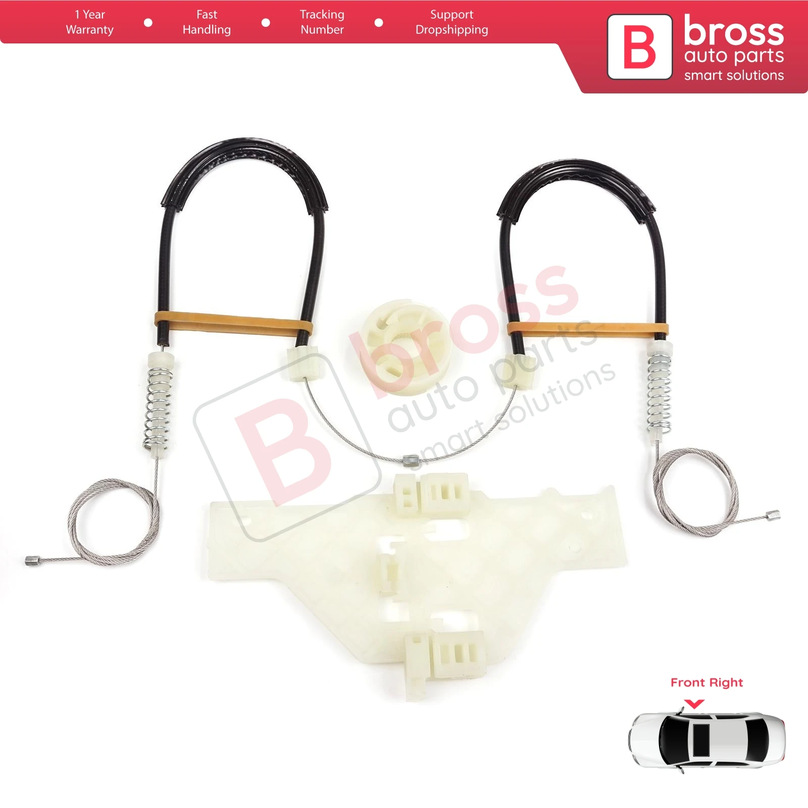 BWR5353 Electric Power Window Lifter Regulator Repair Set Front Right Door for Citroen C4 MK1 LC LR 2004-2014 4/5 Door 9222V0
BWR5353 Electric Power Window Lifter Regulator Repair Set Front Right Door for Citroen C4 MK1 LC LR 2004-2014 4/5 Door 9222V0